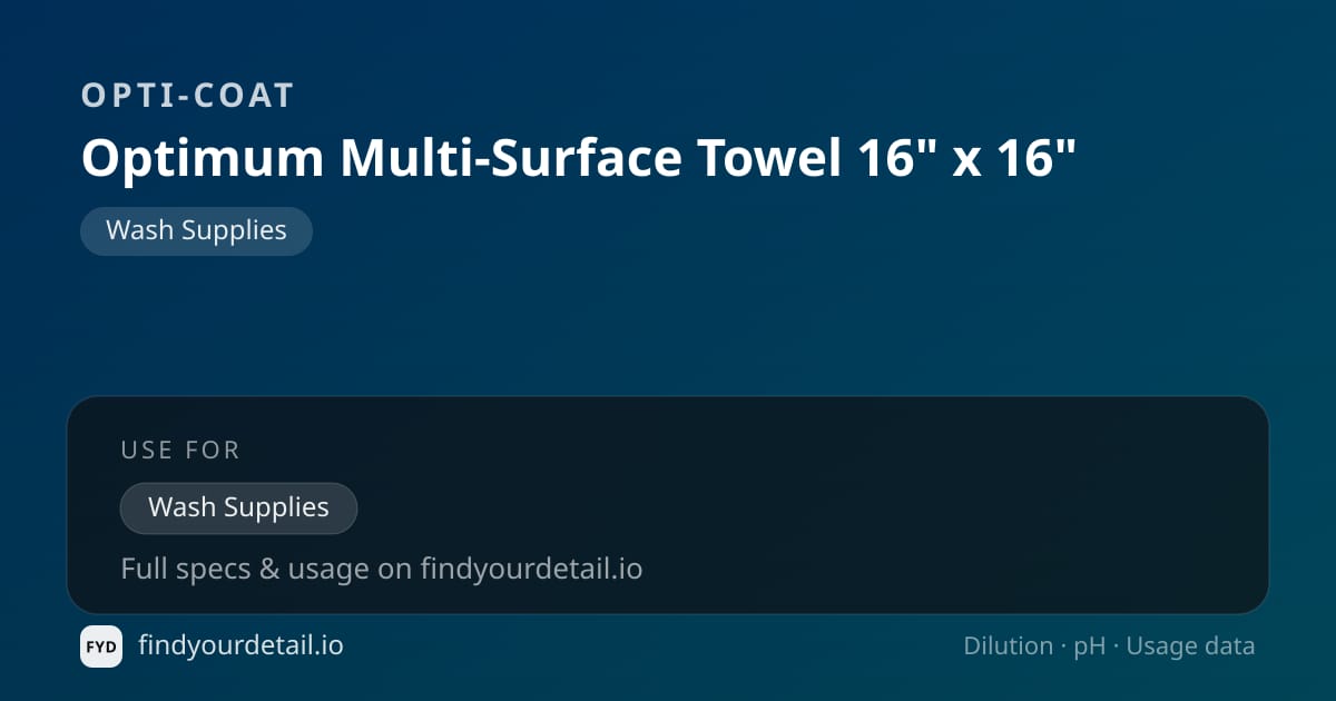 OPTI-COAT 옵티멈 멀티-Surface 타월 16